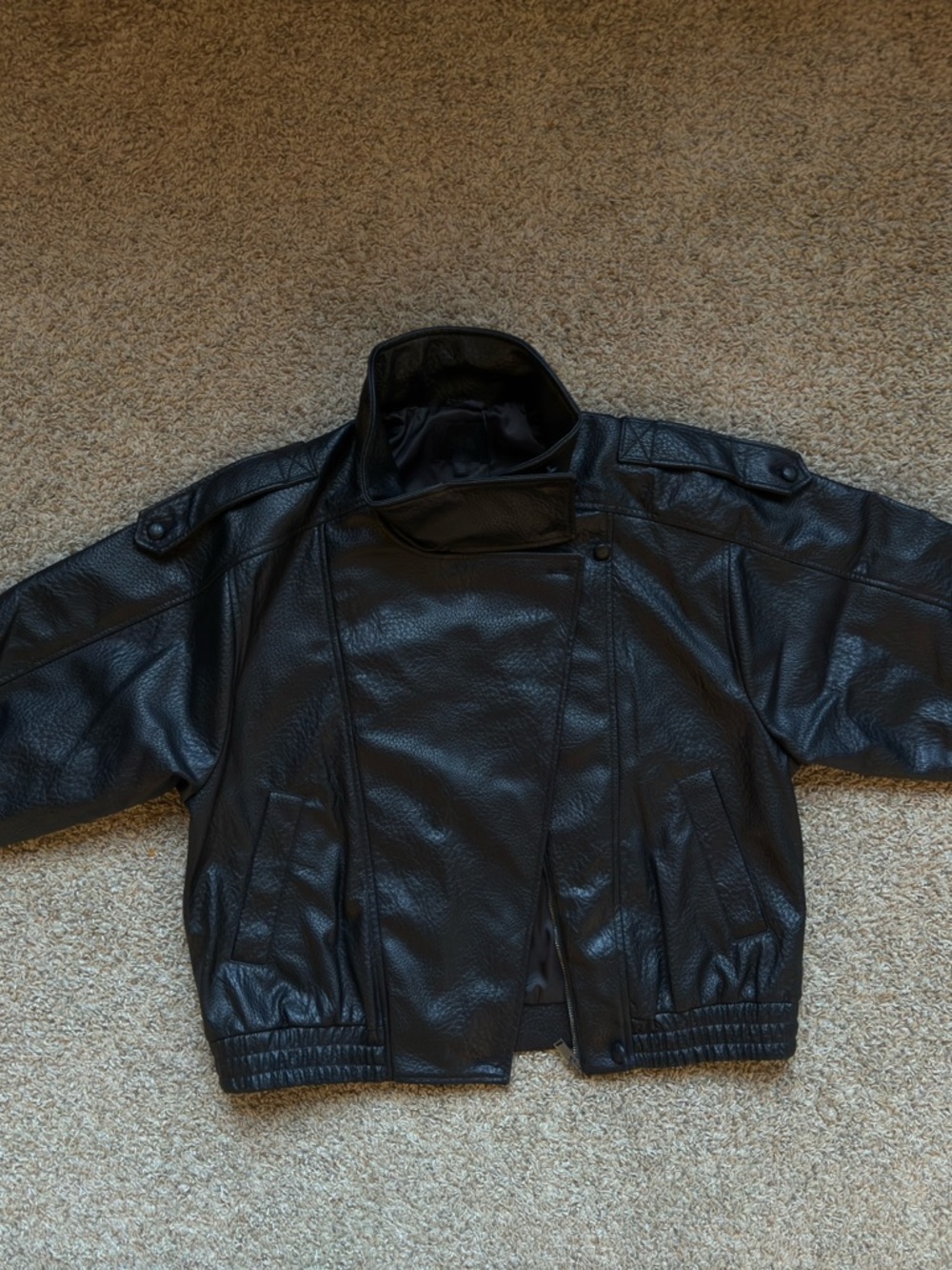 Viral Zara faux leather jacket size large